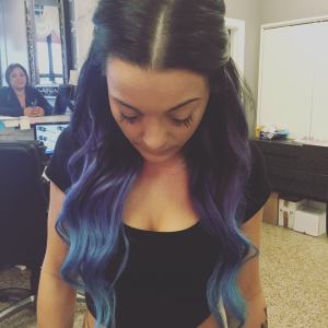 lavender roots to electric blue
